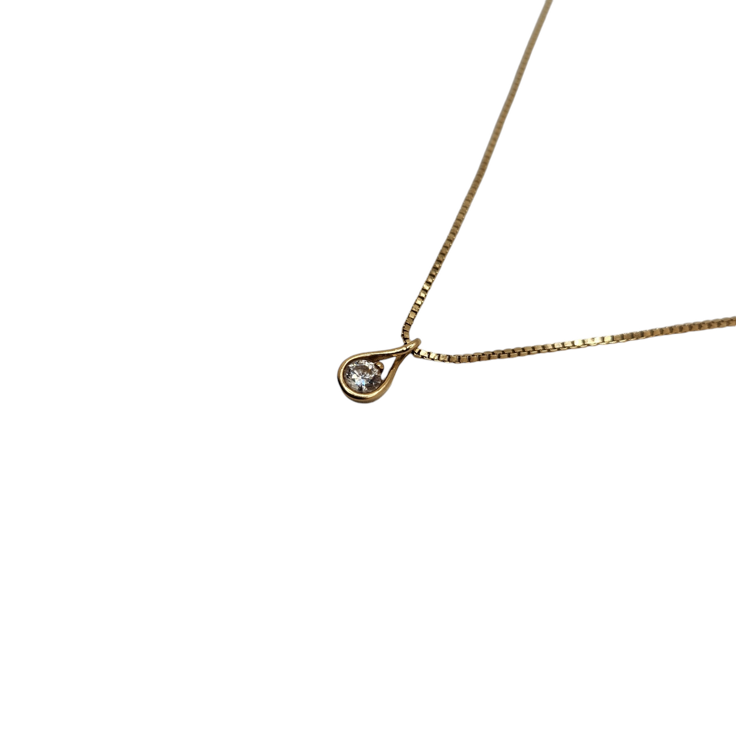 14k gold pandora infinite lab-grown diamond pendant & necklace, 0.25 carat, 17.7 inches