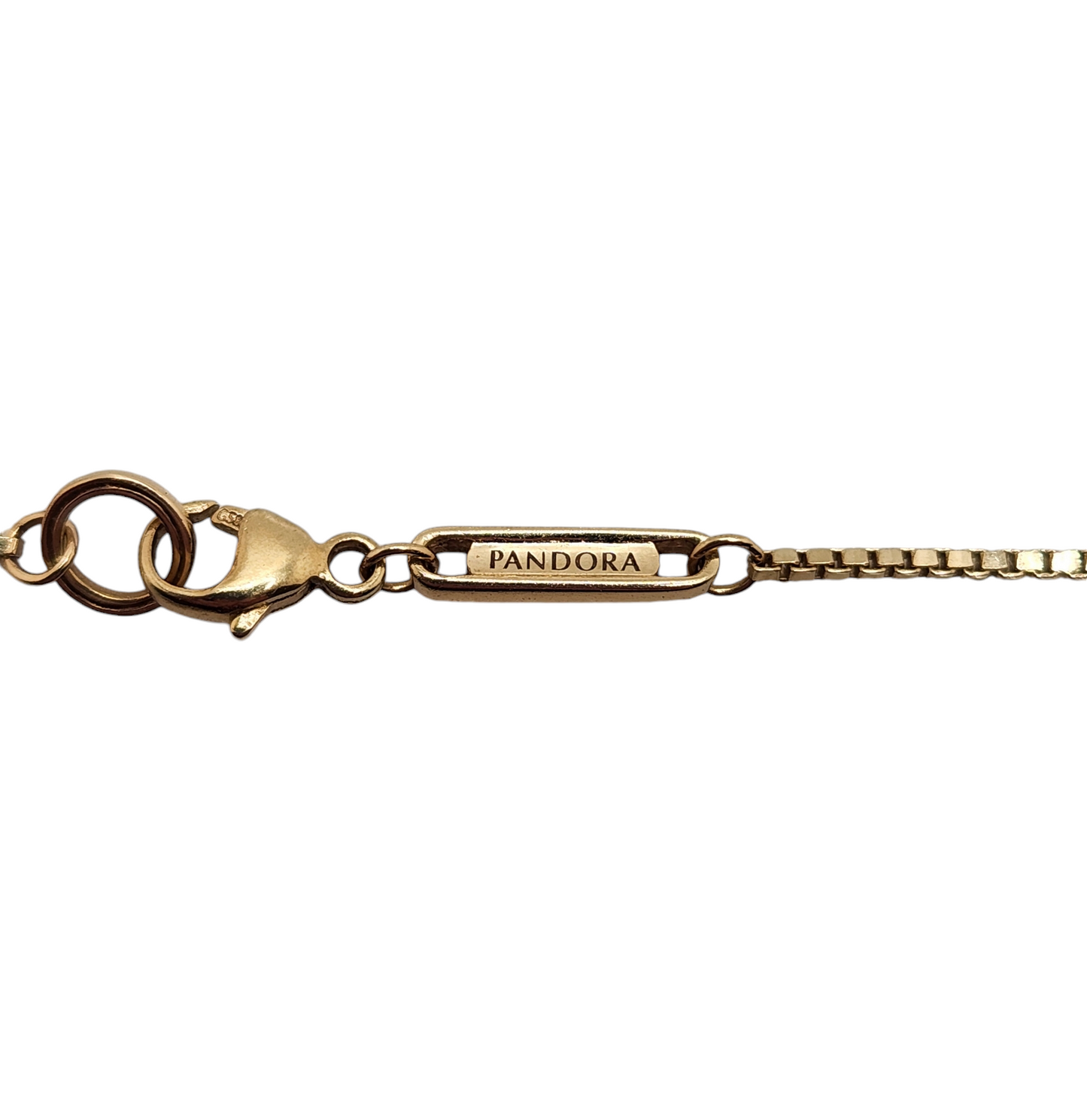 14k gold pandora infinite lab-grown diamond pendant & necklace, 0.25 carat, 17.7 inches