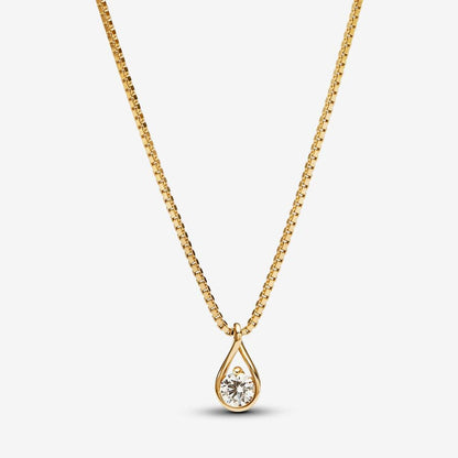 14K Gold Pandora Infinite Lab-Grown Diamond Pendant & Necklace, 0.25 Carat, 17.7 Inches