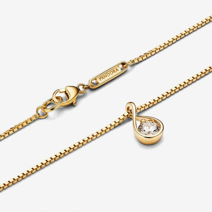 14K Gold Pandora Infinite Lab-Grown Diamond Pendant & Necklace, 0.25 Carat, 17.7 Inches